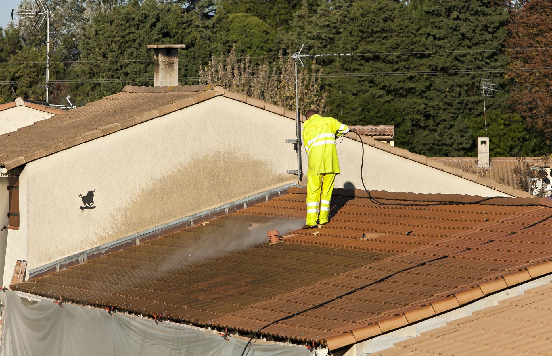 Nettoyage & Traitement hydrofuge coloré de toiture 91 Essonne